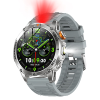 Montre connectée pour homme AK93, directement de l'usine, écran 1,53 pouces, 128 Mo de mémoire, batterie 1000 mAh, plus de 100 modes sportifs, Bluetooth 5.2, appels, fréquence cardiaque, SpO2, silicone, IPX8