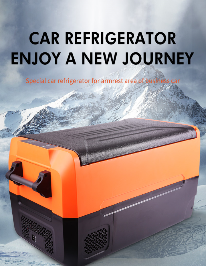 55L New Style Camping Fridge Freezer 12v 24v 220v Mini Refrigerator For Car