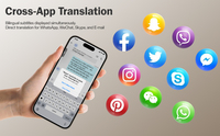 Dispositif de traduction de langue AI pour 144 langues en ligne hors ligne Communication en temps réel Cross APP Phone Holder Translator