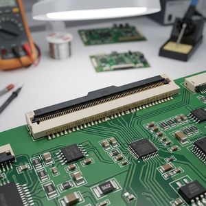 Connecteur FFC FPC 60 broches pas de 0,5 mm, type ZIF SMT à clapet, contact inférieur avec bornes en alliage de cuivre et placage en or - Product Image 6