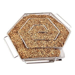 Panier en treillis métallique hexagonal en acier inoxydable 304, générateur de fumée froide, adapté au fumage à <span class=keywords><strong>froid</strong></span> et à chaud du saumon avec <span class=keywords><strong>sciure</strong></span> de bois - Product Image 6