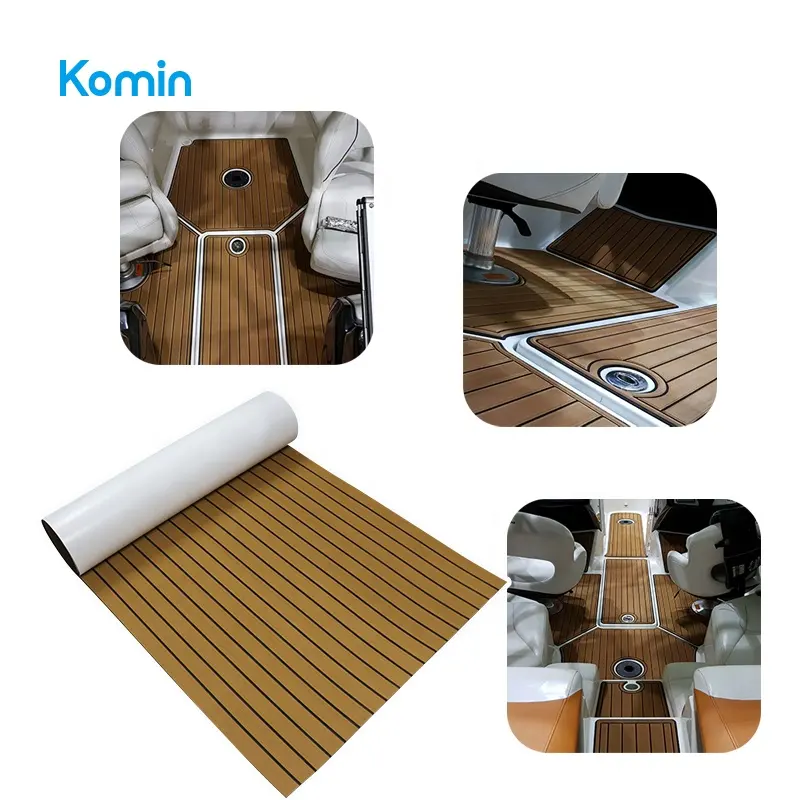 Komin 3m adesivo 6mm EVA schiuma sintetica Teak Decking barca marina pavimento foglio