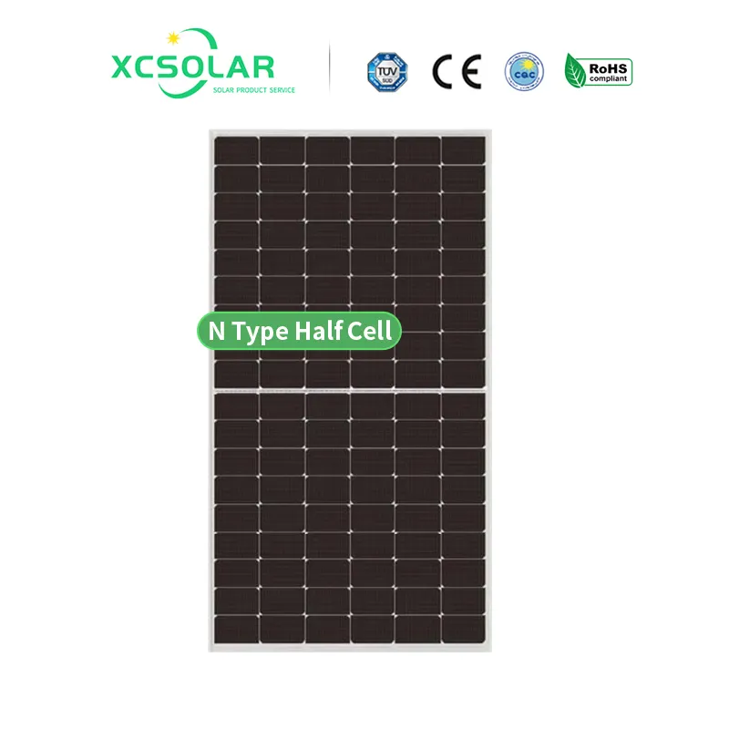Xcsolar n-loại hai mặt mono Cell 560W 570W 580W PV đơn tinh thể đầy đủ màu đen mô-đun nhà sử dụng bảng điều khiển năng lượng mặt trời
