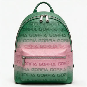 กระเป๋าเป้สะพายหลังหนัง PU สีไล่ระดับสำหรับผู้หญิง แฟชั่นซิป ดีไซน์ลำลอง เหมาะสำหรับตลาดปลีกและขายส่ง - Product Image 2