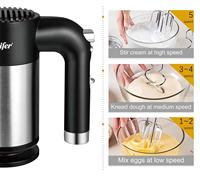 Batteur électrique portatif mini Sonifer SF-7031 de haute qualité, 300 watts, avec 5 vitesses réglables et crochet pétrisseur, nouvelle sortie