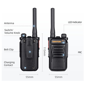 Yanton T-M6 cầm tay Analog hai chiều Walkie-Talkie giá rẻ UHF VHF đài phát thanh Transmitter - Product Image 2