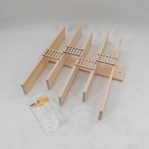 Étagère de <span class=keywords><strong>cuisine</strong></span> rustique avec porte-serviettes sculpté Orgue original flottant en bois vertical pour salle de bain et salon - Product Image 5