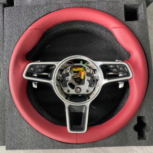 Volant en cuir et fibre de carbone personnalisé DOS pour Porsche 718 987.2 <span class=keywords><strong>Gt3</strong></span> <span class=keywords><strong>rs</strong></span> 2017. - Product Image 6