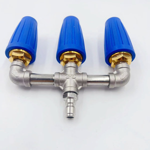 Buse à triple sortie en alliage d'aluminium, raccord rapide de 1/4 pouces pour nettoyeur haute pression, machine de lavage de voiture - Product Image 1