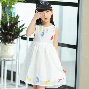 Sites de vente en gros en Chine, robe d'été en coton pour petites filles, pour enfants - Product Image 2