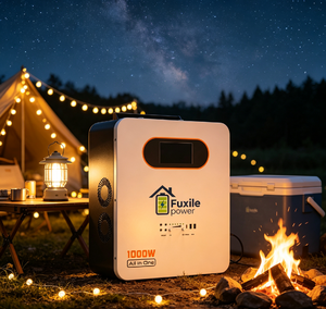 Stazione LiFePO4 All-in-<span class=keywords><strong>One</strong></span> 1000W 2000Wh con Ricarica <span class=keywords><strong>PV</strong></span> Massima 550W, Protezione IP21, Porte Multiple, Ricarica AC Massima 1000W, Backup Domestico e per Auto (AU) - Product Image 1