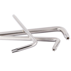 Hex sao an ninh Torx Key T8 T10 T20 T25 T30 T45 T50 cánh tay ngắn <span class=keywords><strong>allen</strong></span> key thép không gỉ Carbon hợp kim thép L cờ lê với lỗ - Product Image 2