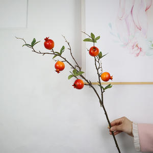 Tige de branche de <span class=keywords><strong>fruit</strong></span> de grenade artificielle de simulation pour la décoration de la maison - Product Image 1
