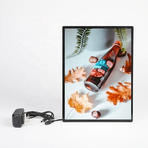 Slim Crystal Box LED Light Box Picture Snap Frame For Advertising Light Boxes