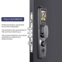 Haute sécurité caméra Tuya WIFI APP intelligente empreinte digitale numérique multifonctionnelle intelligente serrure de porte électronique