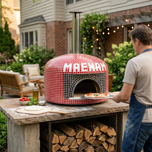 Horno de Pizza de Cerámica a Leña de Alta Productividad, Instalación Integrada, Control de Temperatura, Resistente al Calor hasta 500°C, Uso Comercial - Product Image 5