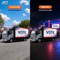 Camion de campagne mobile à LED trois faces pour les défilés des petites villes, les rassemblements électoraux et les événements politiques en plein air