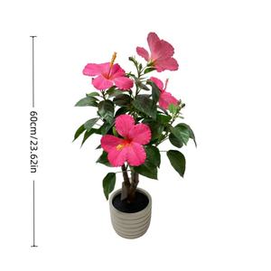 Plantes vertes artificielles élégantes <span class=keywords><strong>en</strong></span> vrac d'arbre d'hibiscus pour la décoration extérieure intérieure de haute qualité de la Chine pour les articles décoratifs de chambre - Product Image 4