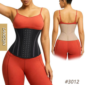 LANGQIN Gaine de sport respirante pour femme, gaine amincissante pour la taille, effet sablier, sous-vêtement de contrôle du ventre pour le fitness - Product Image 1