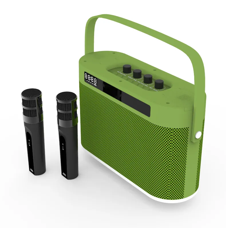 W380JYB tragbarer Karaoke-Lautsprecher Bluetooth Lautsprecher kann in eine USB-/TF-Karte eingesteckt werden und verfügt über Audio-Eingangs- und Ausgangsporte
