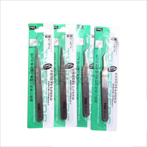Factory wholesale of Gooi stainless steel tweezers, electronic repair tweezers, beauty and <b>nail</b> <b>tool</b> tweezers, curved tweezers. - Product Image 4