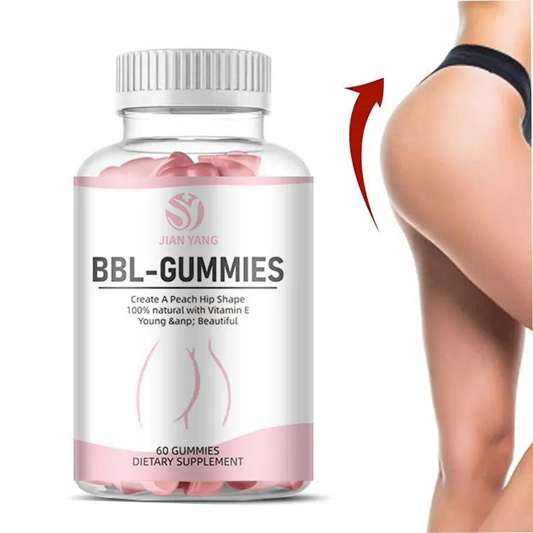 Gommes personnalisées pour les fesses Produits de beauté pour femmes Capsule pour l'agrandissement des fesses Supplément pour la croissance des fesses