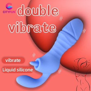 Vibrador de Clítoris de Doble Vibración CITYFUN, Vibrador de Conejo Completamente Cubierto de Silicona, Varita de Masaje Innovadora, Varita AV, Juguetes Sexuales para Mujeres - Product Image 1