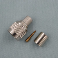 Conector Coaxial Macho a Prueba de Agua Tipo N de 50 ohmios para Cable LMR400