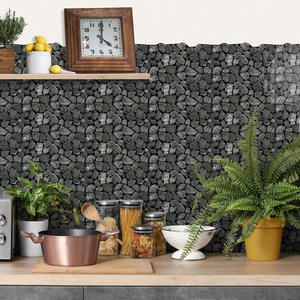 Carreaux Alien Imitation Galets PVC Imperméable Résistant à l'Huile Autocollants Muraux Modernes Auto-adhésifs pour Salon Hôtel Salle de Bain - Product Image 5