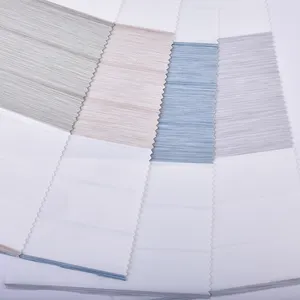 Custom Color Household Indoor Zebra Shades Horizontal Waterproof Window Zebra Blinds Fabrics For Home