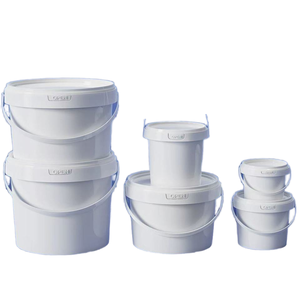 Zeda Baril en plastique PP de qualité alimentaire Étain de qualité industrielle pour la peinture à la sauce à l'eau Autres liquides Seau polyvalent - Product Image 1