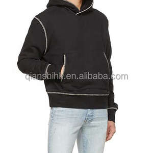 450 Gsm Heavyweight Hoodies Logo Personnalisé Sweats à Capuche de Luxe French Terry 100% Coton Personnalisé Imprimé Heavyweight Essentials Hoodie - Product Image 2