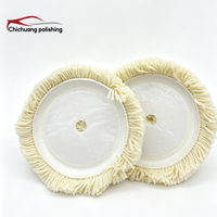 Disque de polissage rond en éponge de 5 pouces, motif carré, forte durabilité, pour lustrage automobile