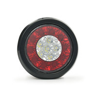 Feux arrière de camion à LED bicolores, feux arrière ronds de 4 pouces, feux arrière de voiture, clignotants, feux de recul
