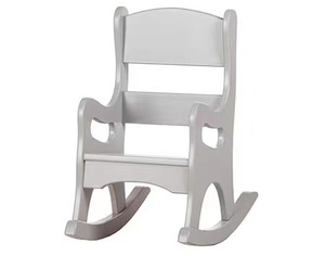 Vente en gros d'usine de meubles pour enfants personnalisés de qualité supérieure transat pour bébé chaises à <span class=keywords><strong>bascule</strong></span> en bois pour enfants avec support en bois - Product Image 4