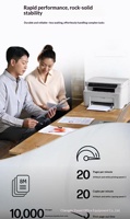 Imprimante laser A4 115 W tout-en-un pour bureau, impression, copie, numérisation ; 1200x1200 dpi, 20 ppm, vitesse d'impression noire, compacte