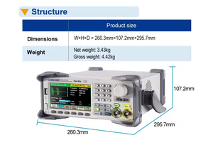 Générateur de formes d'ondes arbitraires Siglent SDG2122X 120 MHz 2 canaux 1,2 GSa/s 16 bits 10 V Sinus/Impulsion/Dents de scie/Carré/Triangle - Product Image 4