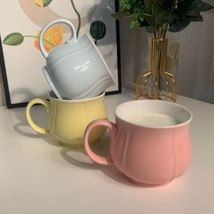 New Design Professional Tea Infuser Eco-friendly Stoneware <b>Ceramic</b> <b>Mug</b> Custom Color Pink Dishwasher & Microwave Safe Reusable - Product Image 1