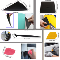 Kit d'outils d'installation de film teinté pour voiture, grattoir en caoutchouc, serviette de nettoyage, gants, autocollant d'emballage, entretien automobile