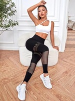 Leggings côtelés sans couture pour femmes Leggings de gym évidés pour femmes Pantalon de fitness serré à taille haute pour femmes Vêtements de sport