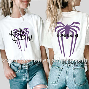 2023 mode nouveau design Peso Pluma & <span class=keywords><strong>Becky</strong></span> G impression recto verso <span class=keywords><strong>2</strong></span> images différentes unisexe Couple t-shirts - Product Image 6