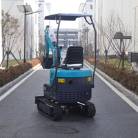 Mini-excavatrice compacte, moteur diesel EPA, excavatrice sur chenilles hydraulique, commande par joystick, moteur Kubota, garantie de 2 ans