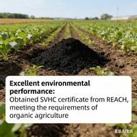Engrais organique granulaire à base d'acide humique, libération rapide, écologique pour la croissance des plantes agricoles, petits emballages et en vrac