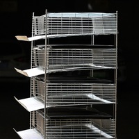 Cage à œufs de caille industrielle neuve à 6 niveaux en acier à faible teneur en carbone avec une capacité de 200 à 400 œufs à vendre