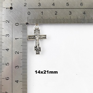 Pendentif religieux en forme de croix de Jésus de 18x29 mm, Coxpahn Cnacnn, pour la fabrication de colliers, principalement en alliage <span class=keywords><strong>orthodoxe</strong></span> - Product Image 5