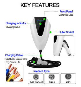 Alta calidad <span class=keywords><strong>Walbox</strong></span> 32A AC EV Estación de carga 7KW Cargador Wallbox para automóviles eléctricos - Product Image 3