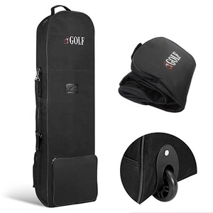Couvertures de <span class=keywords><strong>voyage</strong></span> de sac de golf en nylon pliantes à prix réduit avec roues Sac d'aviation de golf portable pour la protection du sac de <span class=keywords><strong>club</strong></span> de golf - Product Image 1