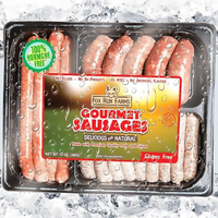 Étiquette autocollante personnalisée imperméable résistante au froid pour la viande, le poulet, le bœuf, les aliments congelés, étiquette adhésive pour les aliments congelés