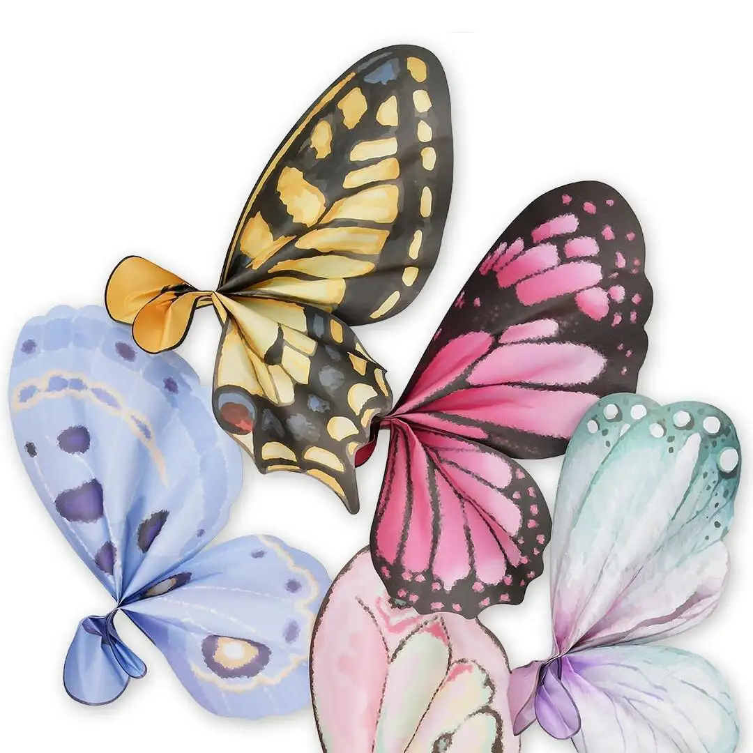 HUABAN produk baru kertas kemasan sayap kupu-kupu, bundel bunga buatan tangan, toko bunga tahan air