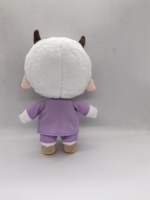 Poupée en peluche alpaga personnalisée à prototypage rapide, en coton PP brodé, anti-stress, vêtements amovibles, pour fans K-Pop, certifiée CE
